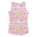 Stylish Glitter Gains Tank Top features a fun gym-themed design, perfect for your workout wardrobe.