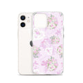 Sleek Anniversary iPhone® Clear Case featuring floral design, perfect for protection against scratches and dirt.