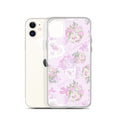 Sleek Anniversary iPhone® Clear Case features a floral design, ensuring protection against scratches and dust.