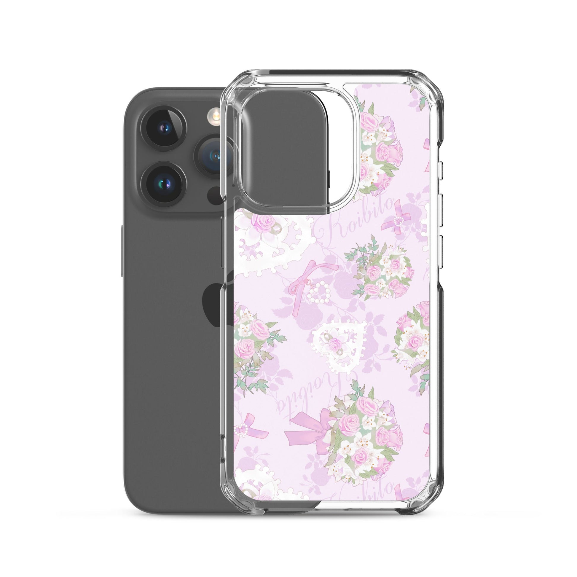 Stylish Anniversary iPhone® Clear Case features a solid back and flexible sides for optimal protection and easy access.