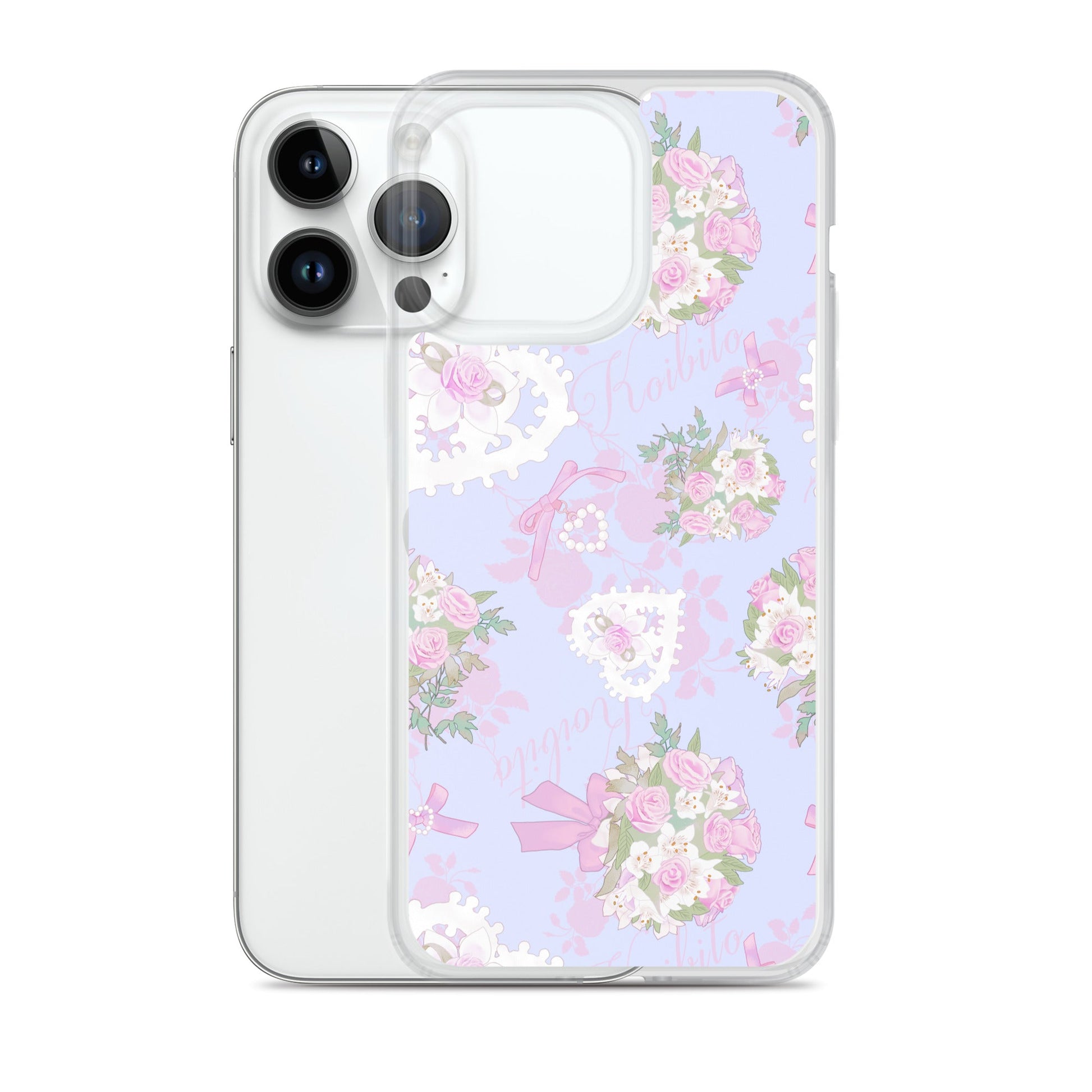 Stylish Anniversary iPhone® Clear Case offers protection against scratches and dirt with a flexible design for easy access.
