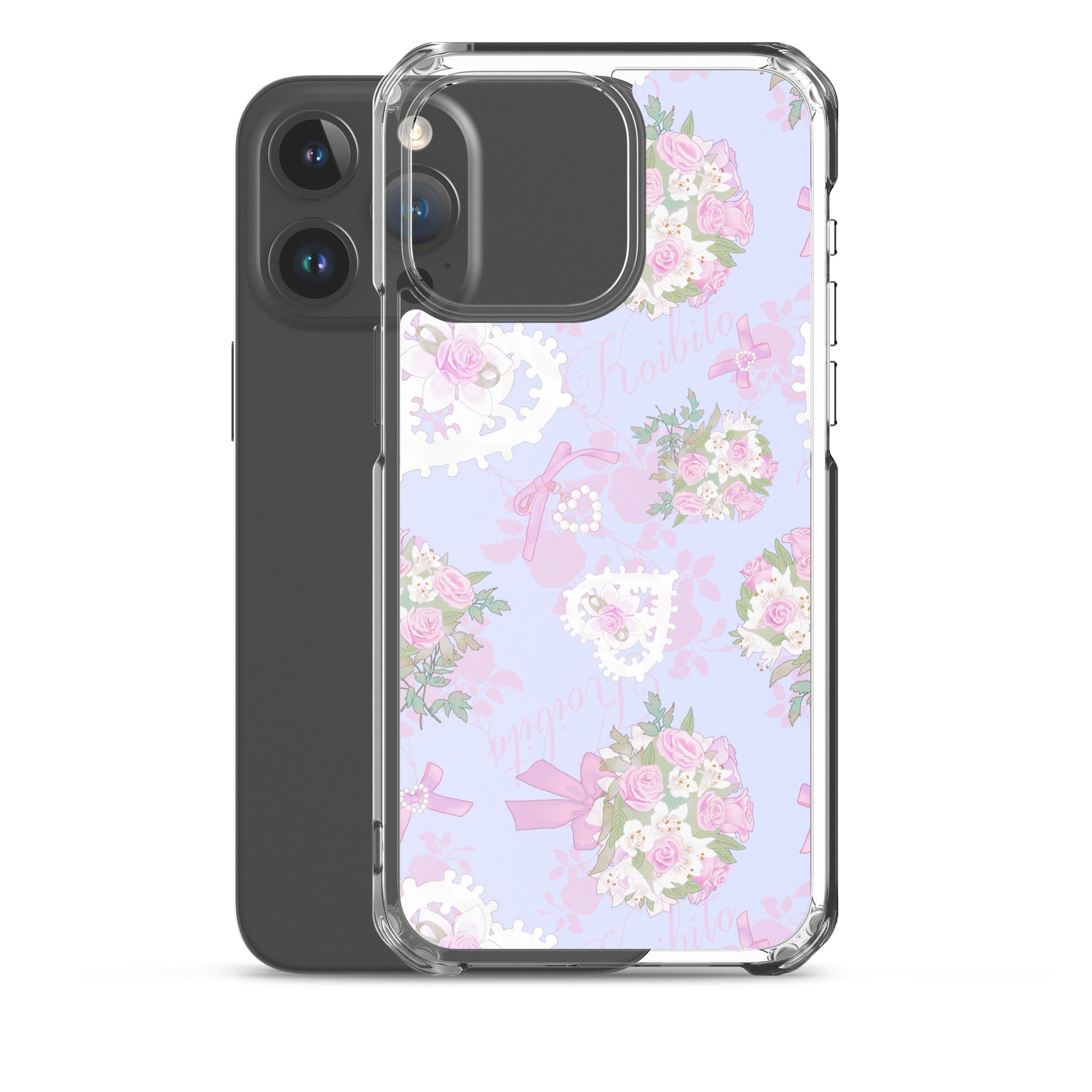 Sleek Anniversary iPhone® Clear Case with solid back and flexible sides, designed for stylish protection and easy access.