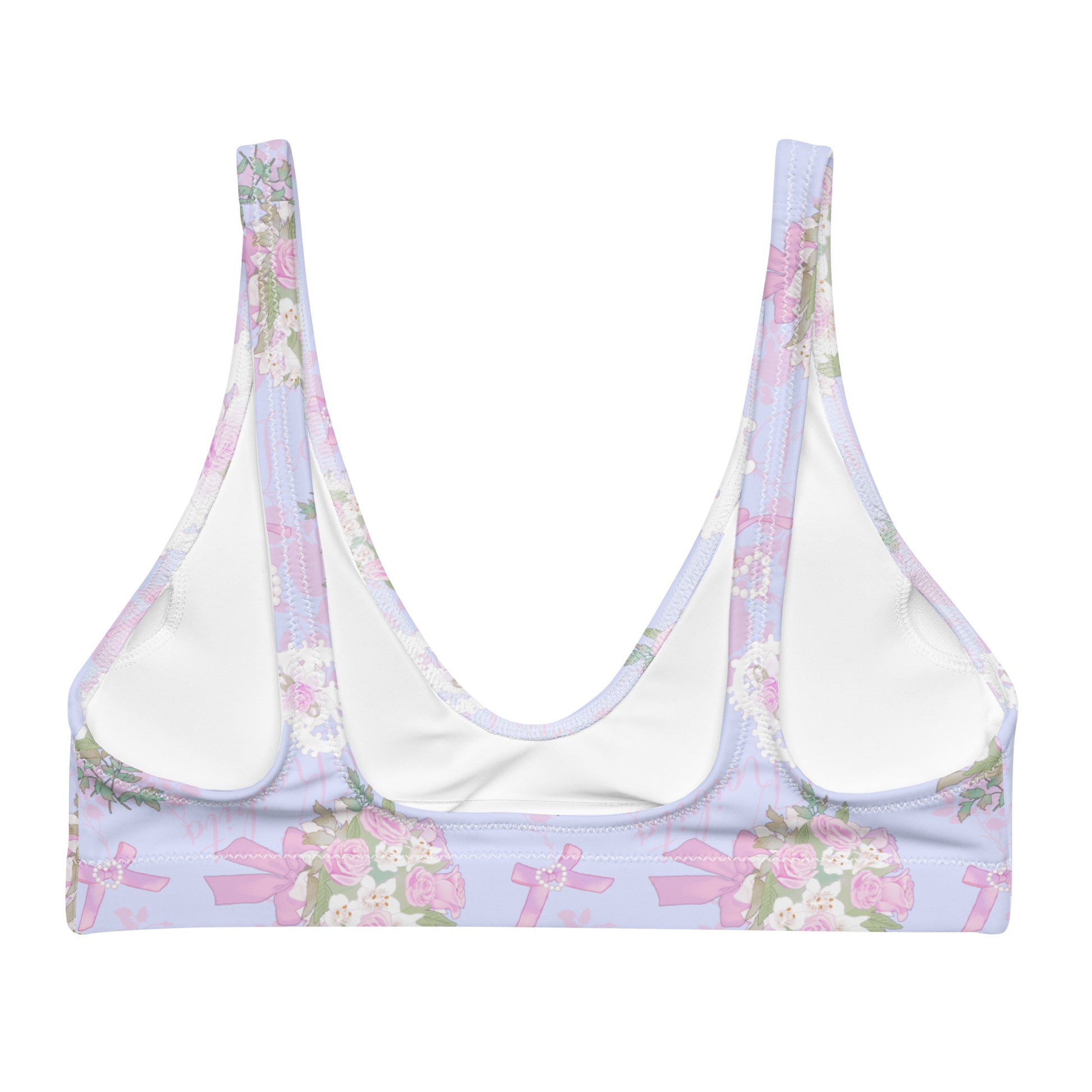 Stylish Anniversary Padded Bikini Top featuring floral design for a trendy summer look, perfect for mix and match.