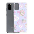 Stylish Anniversary Samsung® Clear Case features floral design, perfect for protecting your phone in elegance.