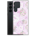 Stylish Anniversary Samsung® Clear Case featuring floral design, perfect for protecting your Galaxy S22 Ultra.