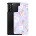 Stylish Anniversary Samsung® Clear Case featuring floral design, perfect for pastel outfits and protecting your phone.