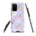 Stylish Anniversary Samsung® Tough Case showcases floral design, providing durable, shock-absorbing protection for your phone.