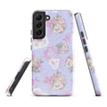 Stylish Anniversary Samsung® Tough Case features floral design, providing durability and protection for your phone.