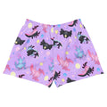 Stylish Axolotl Athletic Short Shorts in a playful print, perfect for comfort and movement during any activity.