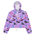 Bright and playful Axolotl cropped windbreaker, perfect for hiking adventures with waterproof features and stylish design.