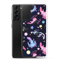 Bright and colorful Axolotl Samsung® Clear Case, perfect for style and protection against scratches and dust.