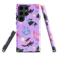 Colorful Axolotl Samsung® Tough Case with a durable design, protecting your phone in style and ensuring safety.