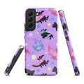 Colorful Axolotl Samsung® Tough Case features a sleek design, providing durable protection for your phone.