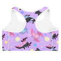 Stylish Axolotl Sports bra featuring a vibrant design, perfect for moisture-wicking support during workouts.