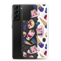 Sleek Berry Samsung® Clear Case featuring a fun dessert design, perfect for summer protection and style.