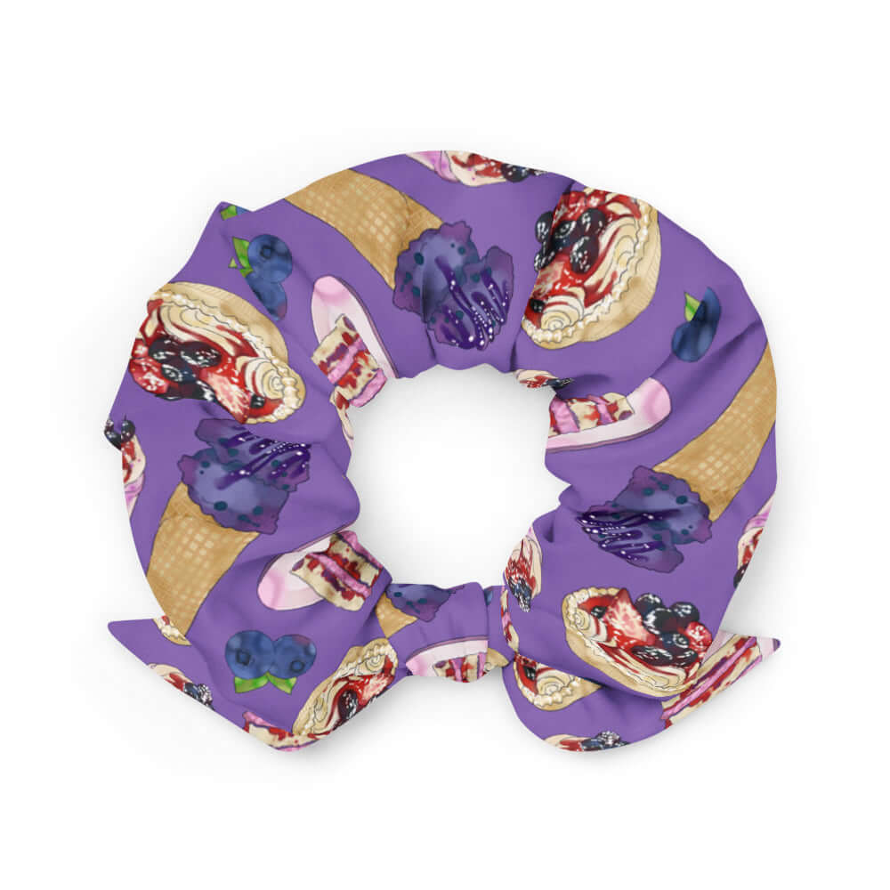 Add a fun touch to your outfit with the Berry Scrunchie, perfect for keeping hair stylish and safe.