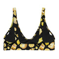Bright yellow Lemon Padded Bikini Top offers comfort and style; perfect for mixing and matching with any bikini bottoms.