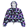 Vibrant Butterfly cropped windbreaker featuring a lightweight, waterproof design perfect for outdoor adventures.