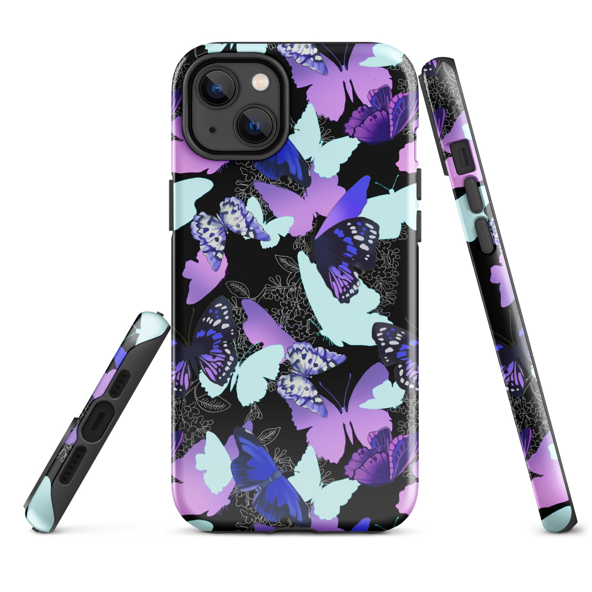 Stylish Butterfly iPhone® Tough Case features a durable design with vibrant butterflies for protection and flair.