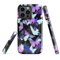 Stylish Butterfly iPhone® Tough Case with durable dual-layer protection, perfect for keeping your phone safe and fashionable.