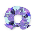 Colorful Butterfly Scrunchie featuring vibrant butterfly prints, perfect for stylish hair accessories.