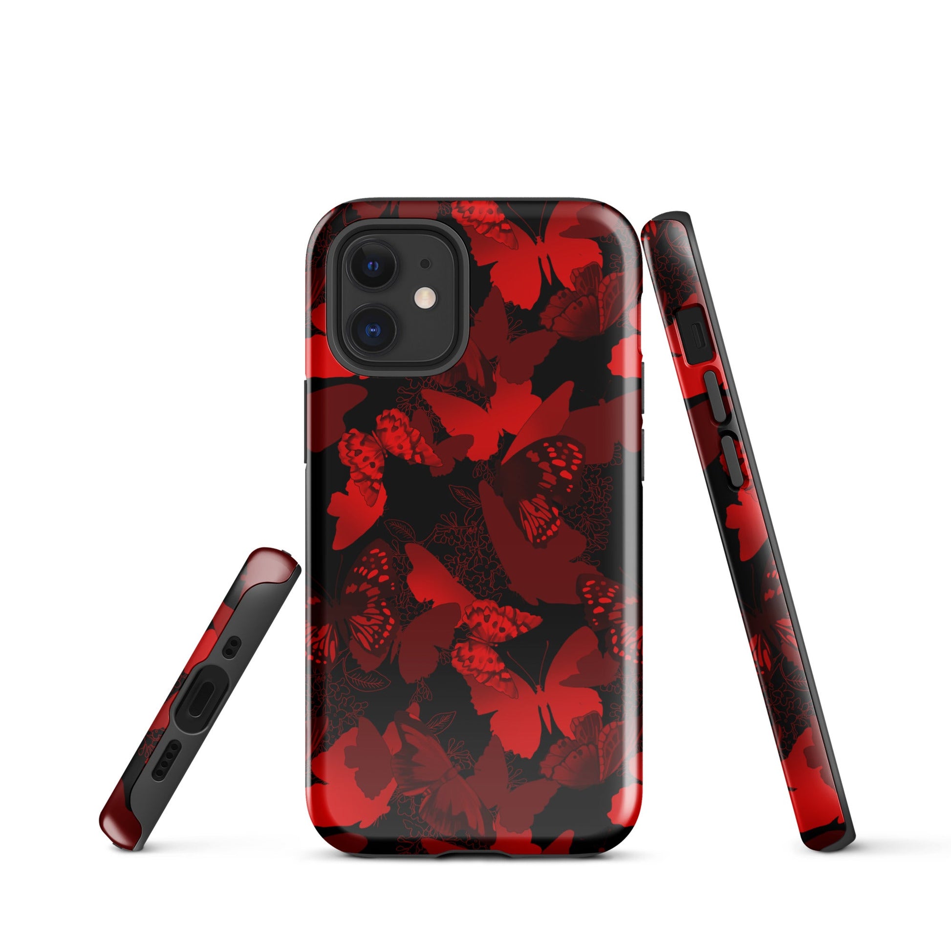 Stylish Butterfly iPhone® Tough Case with durable dual-layer design for optimal protection and fashion.