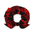 Colorful Butterfly Scrunchie featuring a vibrant butterfly print, perfect for stylish hair accessorizing.