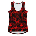 Stylish Butterfly Tank Top featuring a vibrant red butterfly design, perfect for workouts and casual wear.