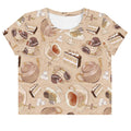 Chic Café Crop Top featuring a delightful design, perfect for casual outings or workouts. Elevate your style effortlessly!