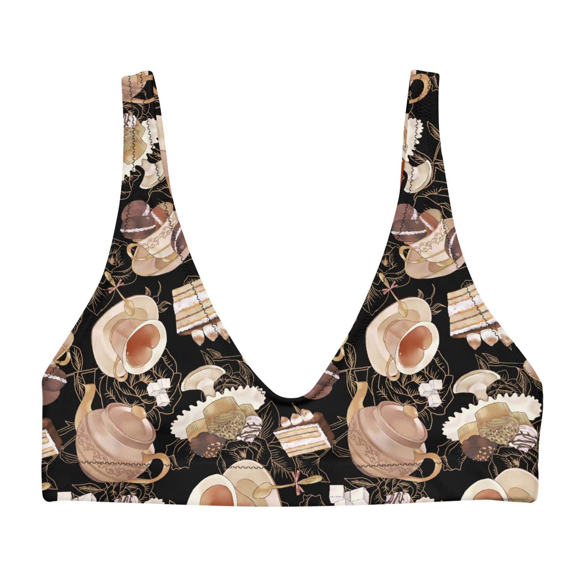 Elevate your summer style with the Café Padded Bikini Top, perfect for the beach or poolside relaxation.