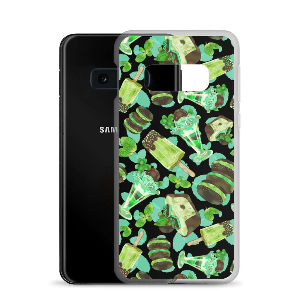 Brighten your day with the Choco Mint Samsung® Clear Case featuring a fun minty design, perfect for your phone.