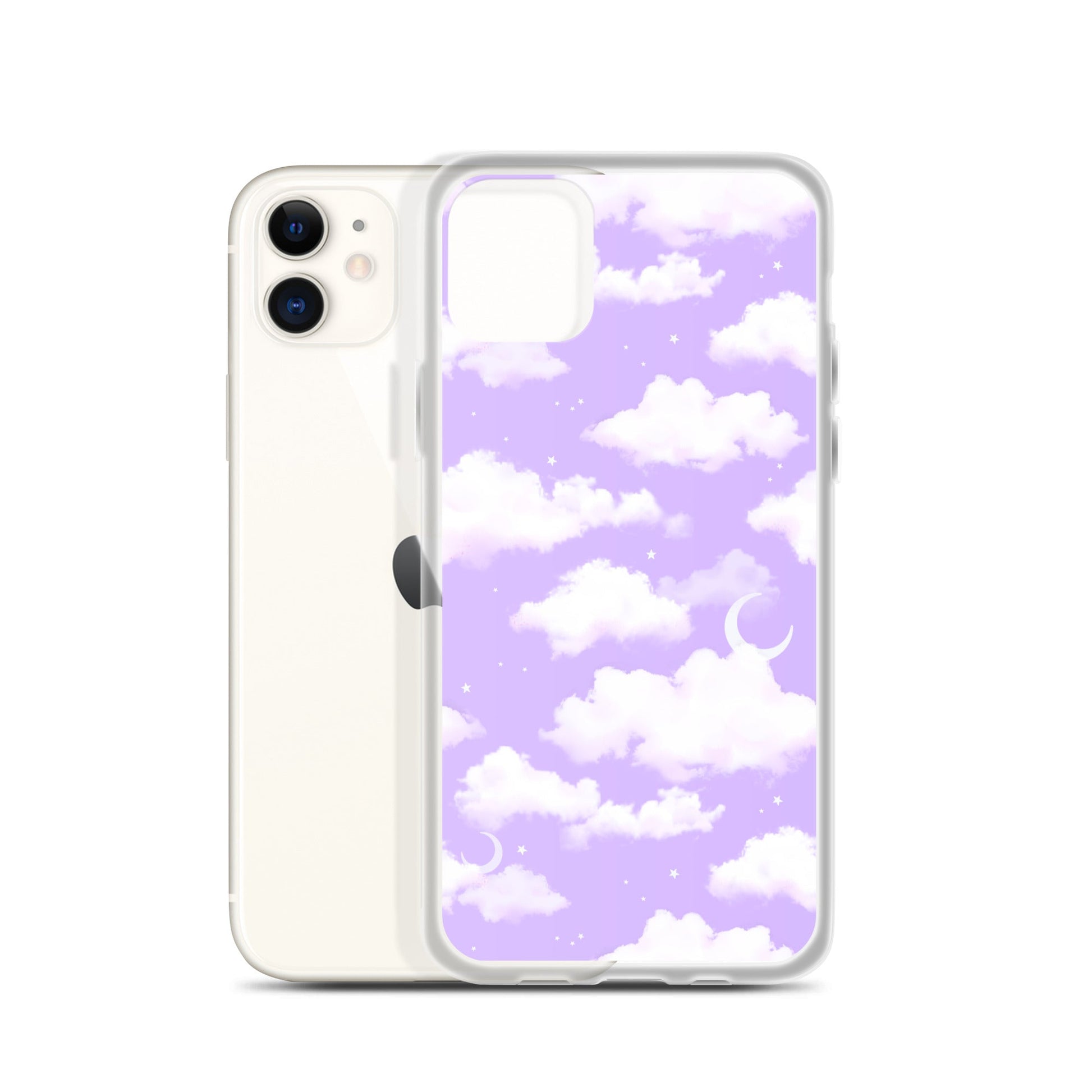 Sleek Cloudy Sky iPhone® Clear Case protects against scratches and dust with a stylish cloud design. Perfect for your phone!