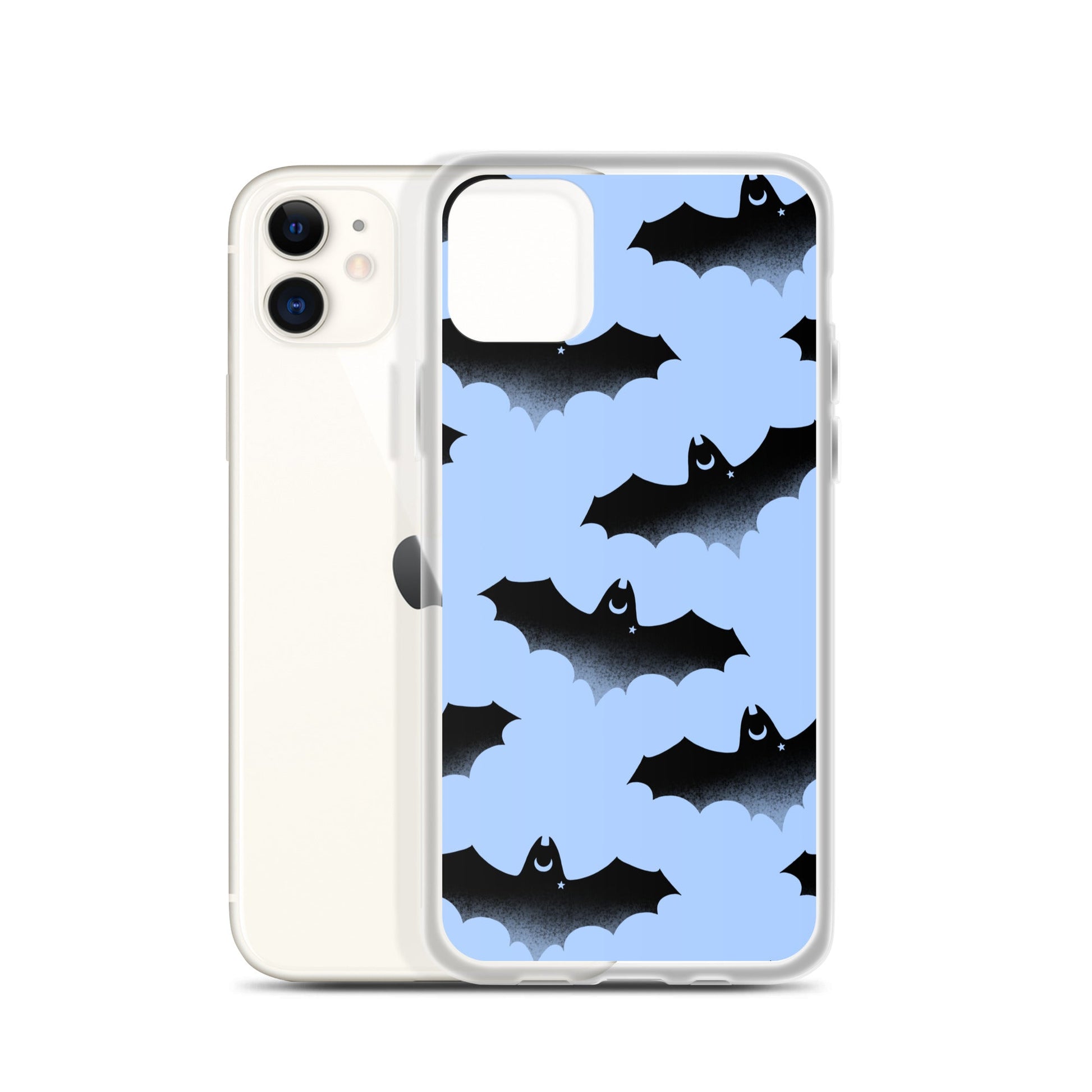 Sleek Lilith iPhone® Clear Case with flexible sides, protecting against scratches and dust for stylish phone protection.