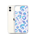 Colorful Sea Princess iPhone® Clear Case featuring seashells and sea life, offering sleek protection from scratches and dirt.