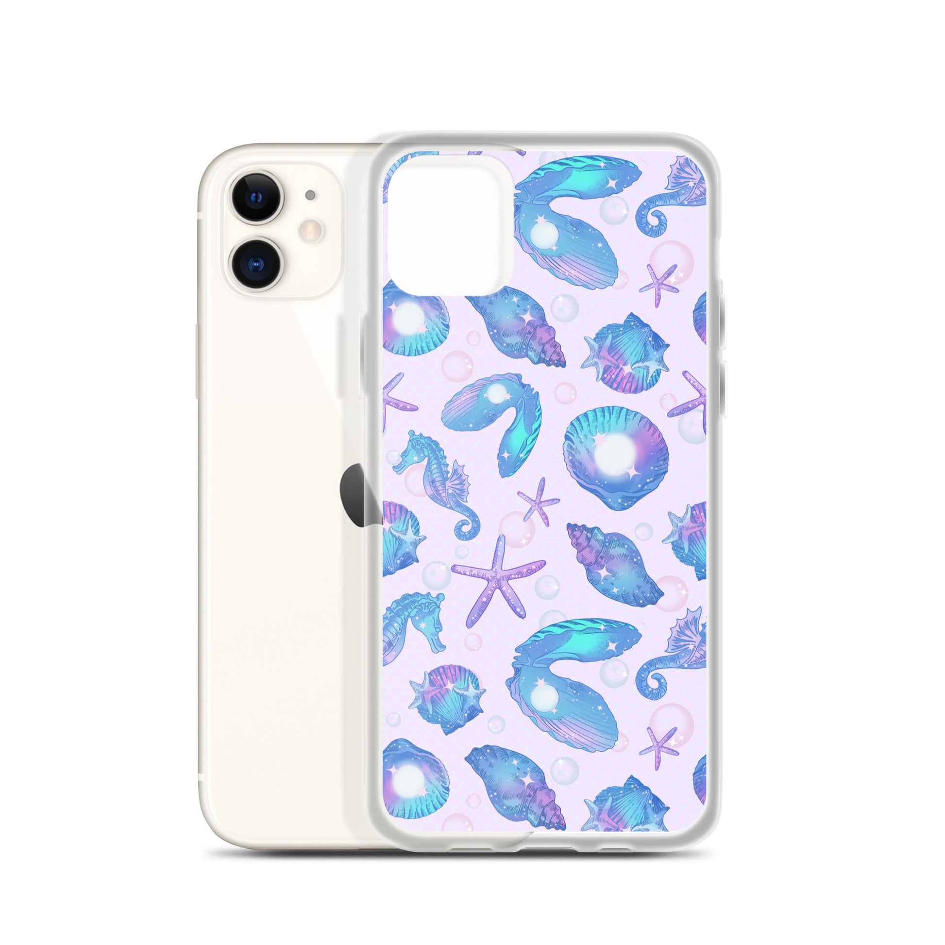 Stylish Sea Princess iPhone® Clear Case features a flexible design with marine-themed graphics for ultimate protection.