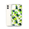 Kero-kero iPhone® Clear Case featuring vibrant frog designs for stylish protection against scratches and dirt.