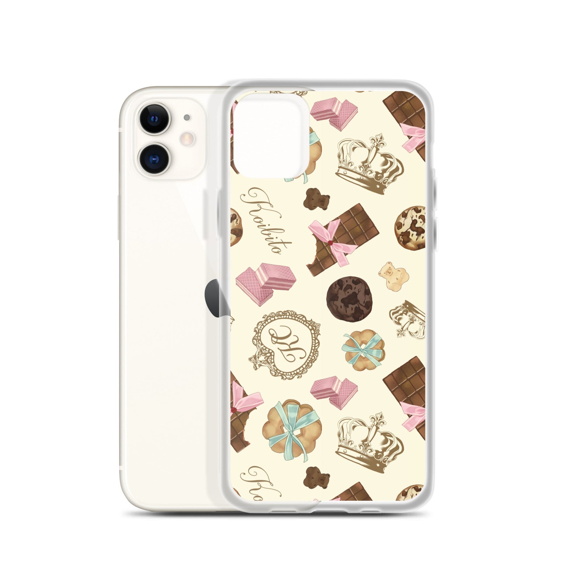 Royal Cookie iPhone® Clear Case offers stylish protection with a solid back and flexible sides for easy access.
