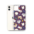 Trick or Treaters iPhone® Clear Case featuring playful animal designs, offering protection from scratches and dirt.