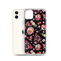 Matsuri iPhone® Clear Case features a vibrant design, offering protection against scratches and easy access to ports.