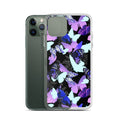 Stylish Butterfly iPhone® Clear Case featuring vibrant butterfly designs, offering durable protection and easy access.