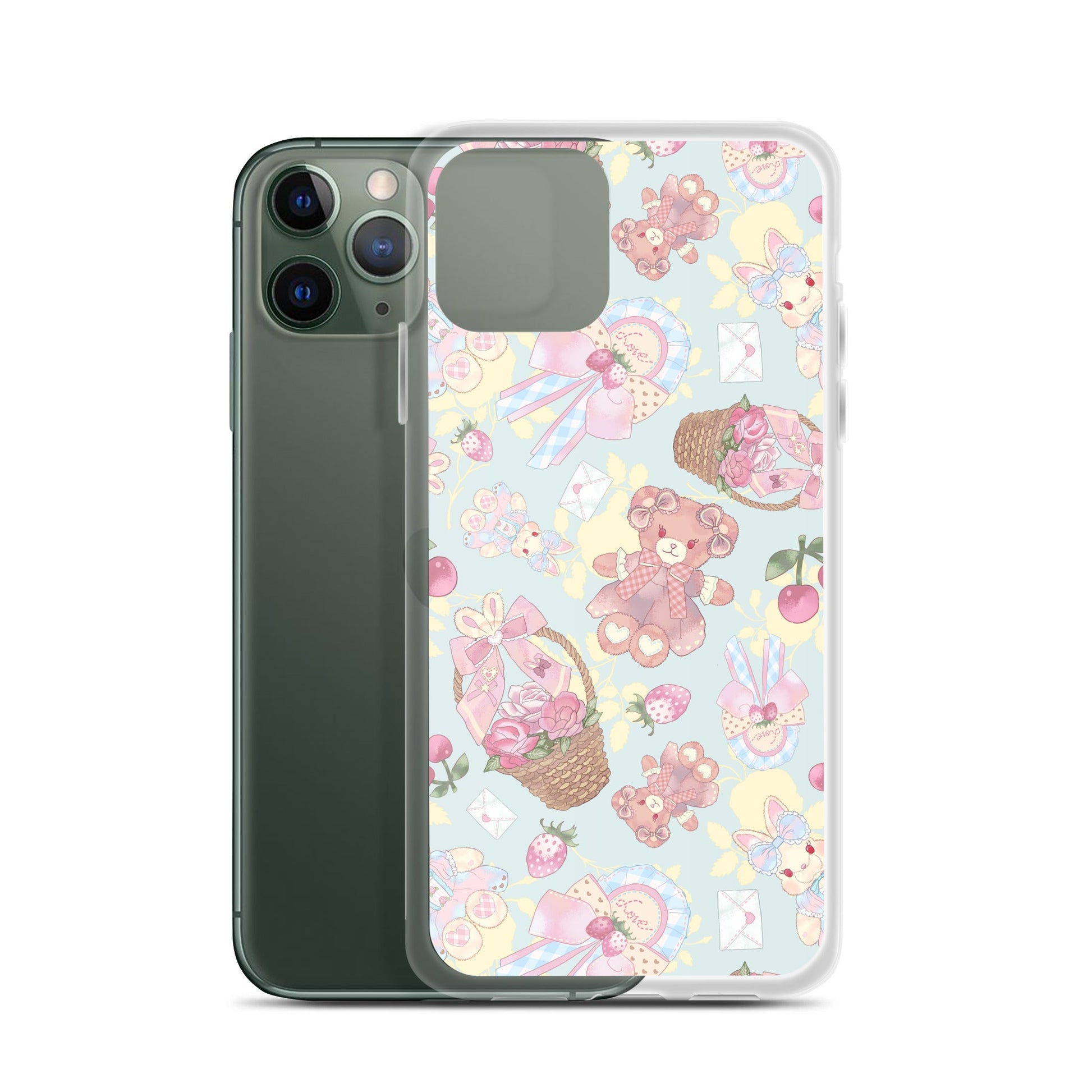 Protect your phone stylishly with the Sweet Teddy iPhone® Clear Case, featuring a fun teddy bear design.