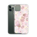 Sweet Teddy iPhone® Clear Case features a charming design, offering protection against scratches and dirt.