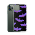 Protect your iPhone with the stylish Morrigan iPhone® Clear Case featuring a flexible design and vibrant bat pattern.