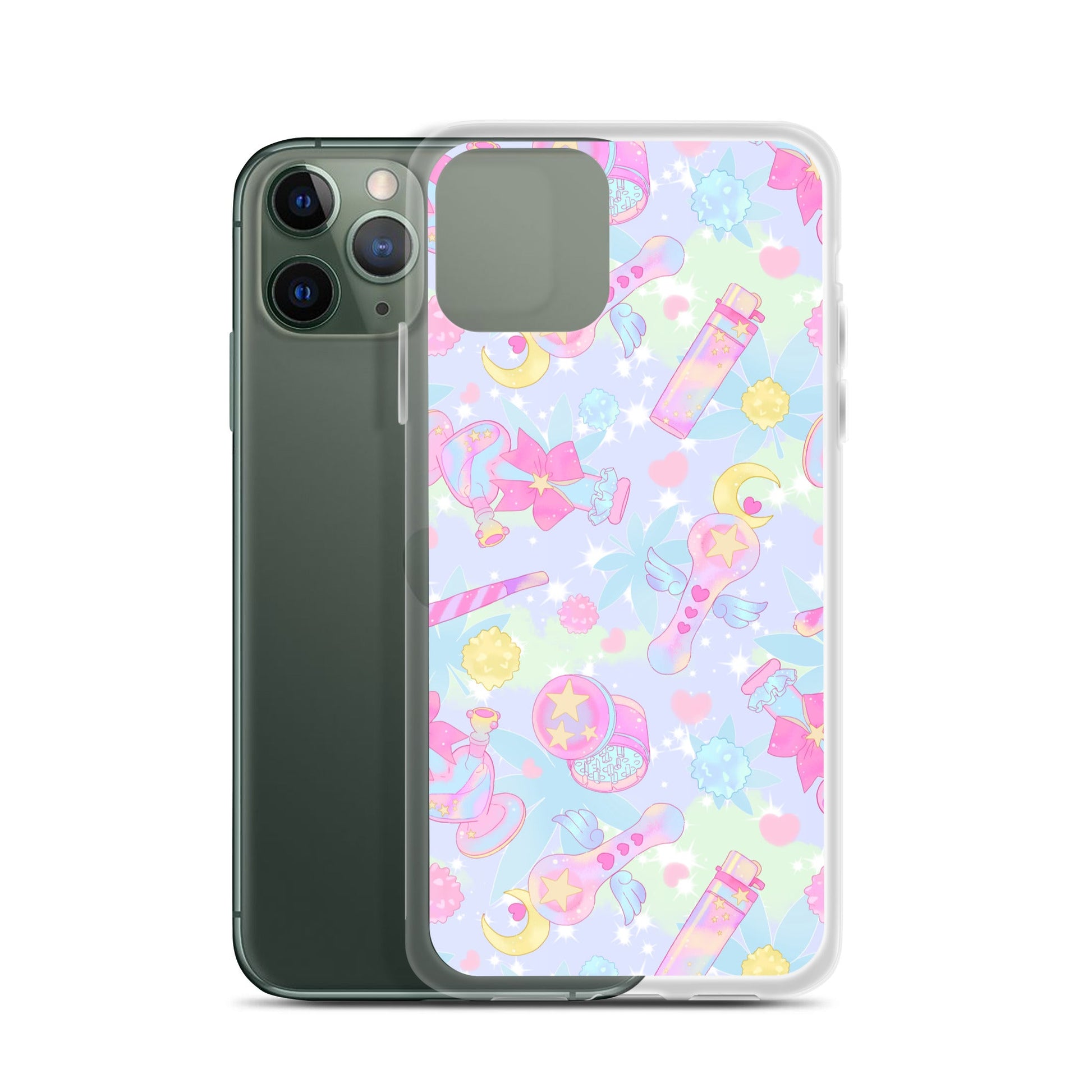 Protect your iPhone® with the stylish Indica Magica iPhone® Clear Case, featuring a sleek design and easy access ports.