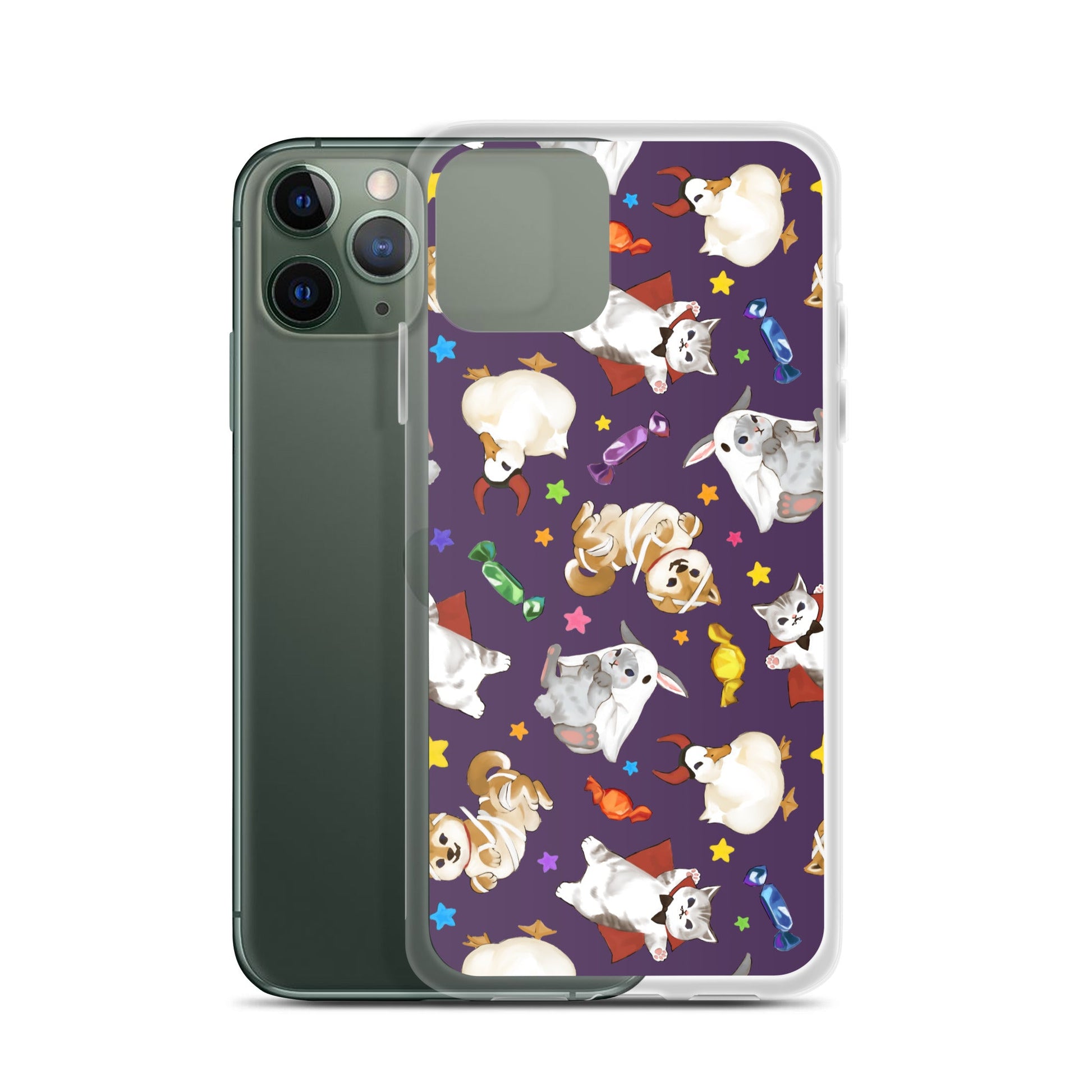 Protect your phone in style with the Trick or Treaters iPhone® Clear Case, featuring a fun design and precise openings.