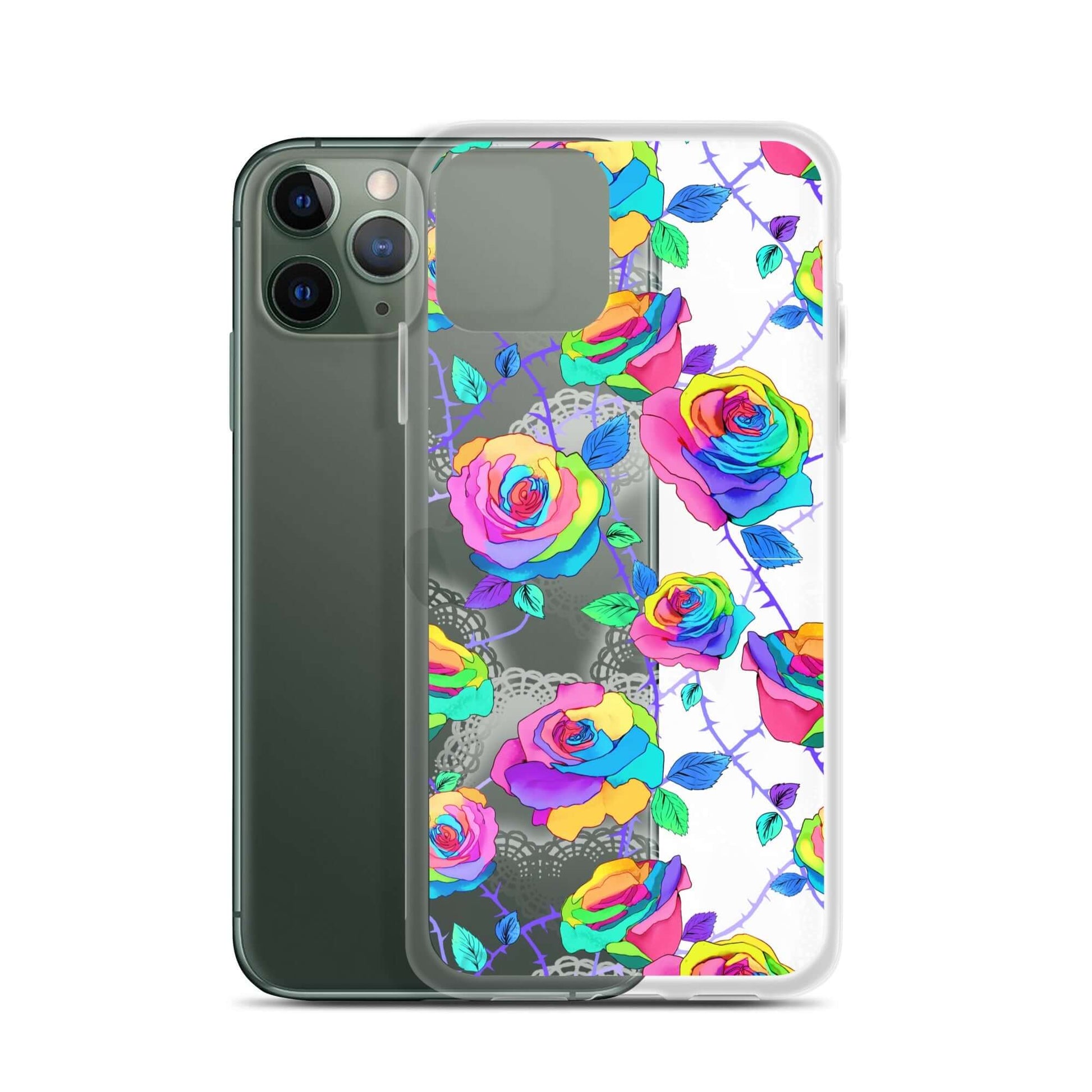 Showcase your style with the Enchanted Rose iPhone® Clear Case (Transparent), combining protection with elegance.