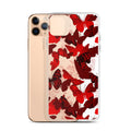 Sleek Butterfly iPhone® Clear Case featuring vibrant butterfly design, offering protection from scratches and dust.