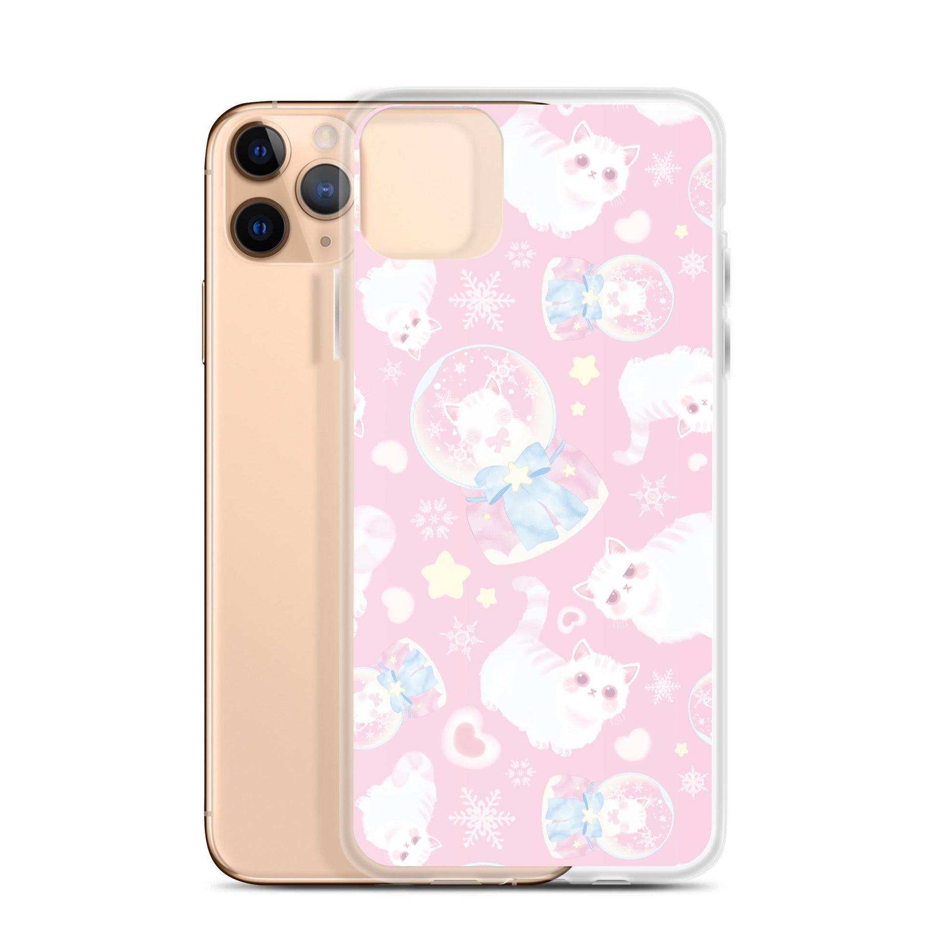 Protect your phone with the Snow Kitten iPhone® Clear Case, featuring a cute design and durable, flexible materials.
