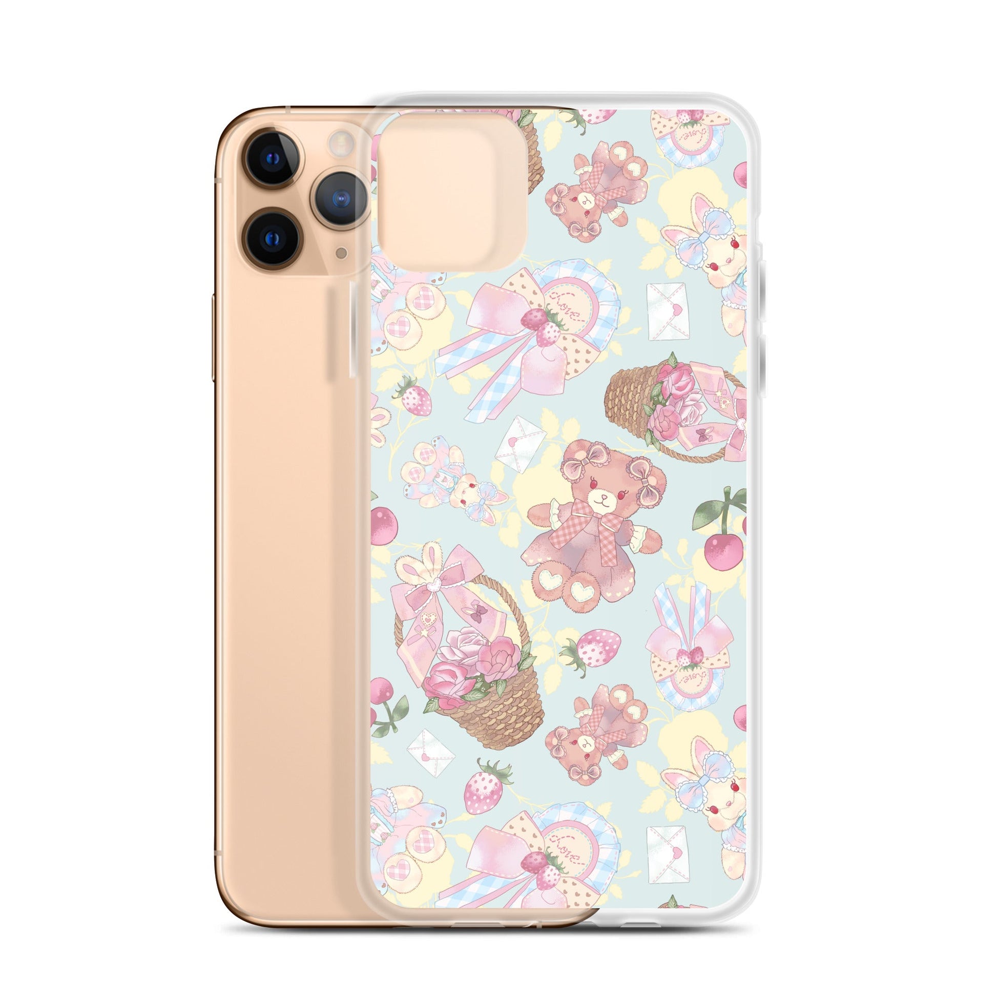Protect your iPhone® with the Sweet Teddy iPhone® Clear Case, featuring a cute design and flexible, durable material.