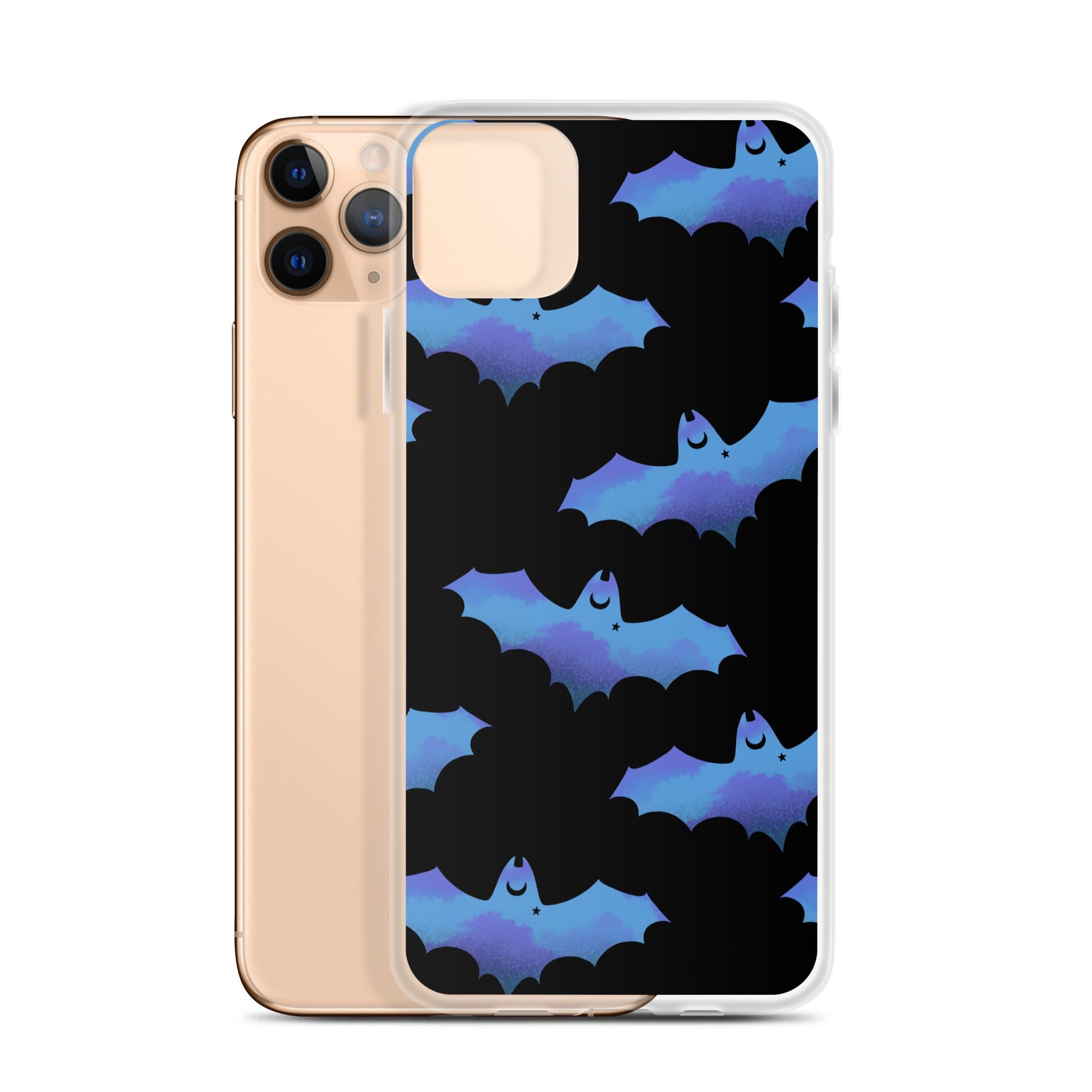 Protect your iPhone® in style with the Lilith iPhone® Clear Case, featuring a flexible design and bat pattern.